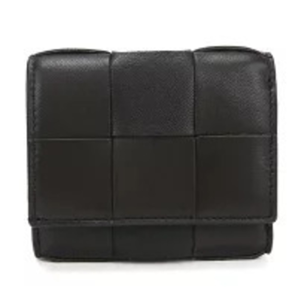 Bottega Veneta Tri fold Wallet Cassette Zipper Brown